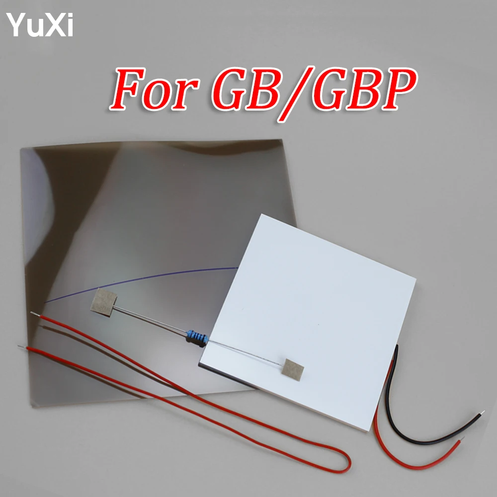 YuXi DIY Backlit Mod Für GameBoy GBP Konsole Verwenden Kühles Weiß LCD Panel Zu HighLight Bildschirm Hinter Polarisator Film Für Nintend GB D Image