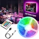 LED-Streifen Licht 5050 USB 5V Smart Kleber RGB LED-Band Band Bluetooth WiFi Alexa LED-Ketten band