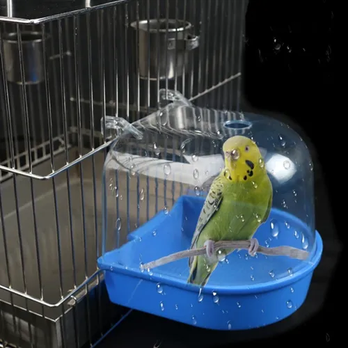 Papagei Bad Box Kleine Vogel Bad für Käfig Wanne für Kleine Pet Vögel Kanarienvogel Käfig Liefert