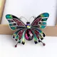 Glänzende Kristall Schmetterling Broschen für Frauen elegante Insekten Pin Mantel Rucksack Hemd