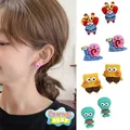 Boucles d'oreilles Bob l'éponge pour femme boucle d'oreille étoile kk boucle d'oreille Anime