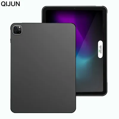 Étui noir en silicone TPU pour iPad étui pour tablette iPad Pro 11 2024 2018 2020 iPad Air 4 5