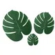 Feuilles de palmier tropicales artificielles 12 pièces pour décoration d'été hawaïenne de fête