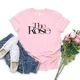 T-shirt à manches courtes pour femmes T-shirt The Rose Kpop Back To Me Groupe coréen Graphic