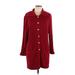 Classic Elements Cardigan Sweater: Red Sweaters & Sweatshirts - Women's Size Large