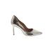 Schutz Heels: Silver Snake Print Shoes - Women's Size 6 1/2