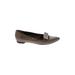 Lanvin Flats: Brown Solid Shoes - Women's Size 40