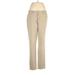 Eddie Bauer Khaki Pant: Tan Solid Bottoms - Women's Size 12 Tall