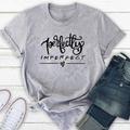 T-shirt a maniche corte alla moda da donna casual con stampa stile lettera tendenza carina e adorabile T-shirt da donna T-shirt da donna T-shirt estiva