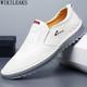 Scarpe casual in pelle Uomo Designer Slip on Scarpe da uomo Moda Mocassini marroni Scarpe Uomo Zapatos De Hombre Chaussure Homme