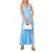 Lilikoi Smocked Waist Tiered Cover-up Maxi Dress