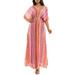 Dolman Sleeve Smocked Maxi Dress