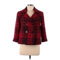 Talbots Wool Coat: Red Tweed Jackets & Outerwear - Women's Size 8