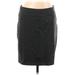 Liverpool Los Angeles Casual Skirt: Gray Chevron/Herringbone Bottoms - Women's Size 10