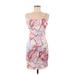 Shein Casual Dress - Bodycon: Pink Print Dresses - Women's Size Medium