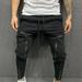 Man Casual Joggers Pants Sweatpants Cargo Combat Loose Sports Workout Trousers