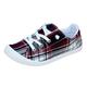 Plaid Print Loafers For Women Ladies Shoes Canvas Flat Shoes Soft Vulcanize Casual Shoes