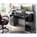 Bureau gamer pc couleur Graphite avec porte et tiroir Graphite