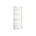 Sèche-serviettes Tahiti - Droit - Raccord central - 500W - 17 tubes - Blanc - Mixte - Blanc