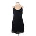 Abercrombie & Fitch Casual Dress - Mini: Black Solid Dresses - New - Women's Size Medium Tall