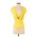 Zara Sleeveless Blouse: Yellow Tops - Women's Size Small