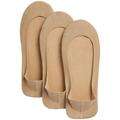 M & S Womens Cotton Rich Low Cut Footsies, 3-5, Nude, 3 per Pack