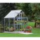 Halls Greenhouses Popular - 4 ft x 6 ft - Green - 4mm Polycarbonate