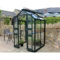 Halls Greenhouses Birdlip - 4 ft x 4 ft - Green - 6mm Polycarbonate