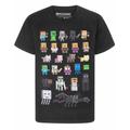 (7-8 Years) Minecraft Sprites Boys Black T-Shirt