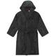 (Grey, 3XL) Liverpool FC Mens Dressing Gown Robe Hooded Fleece OFFICIAL Football Gift