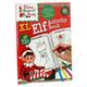 (Elves XL Activity Book) Christmas Elf Kids Activity Art Colouring Stickers Drawing Book Crayons Pencils