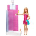 Barbie FXG51 Doll and Furniture Set, Bathroom with Working Shower