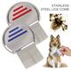 2pcs Nitty Gritty Lice Nit Comb Head Lice Treatment Stainless Steel Metal Comb