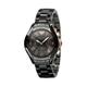 Emporio Armani Ceramic Chronograph Black Dial Ladies Watch AR1411