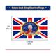 (B) King Charles III Coronation Flags 150cm x 90cm (5ft x 3ft)