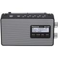 Panasonic RF-D10EB-K (UK Version) DAB, DAB+, FM Portable Radio (Black/Silver Grey)