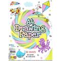 80 Sheets of Drawing Paper, 40 White Sheets & 40 Coloured Sheets Kids Craft Colouring Art Hobby