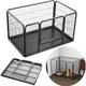 (Extra Large: 125cm (L) x 80cm (W) x 90cm (H)) Dog Pen Dog Playpen, Large RV Dog Fence Outdoor, Playpens Exercise Pen for Dogs Pets, Metal, Protect De
