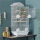 Yaheetech White Large Roof Top Metal Bird Cage W/ Swing And Ladder