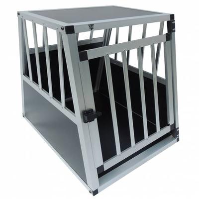 SPOCADO "Villa" Hunde Transportbox 69 x 60 x 54 cm schwarz/grau