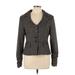 Nanette Lepore Blazer Jacket: Gray Plaid Jackets & Outerwear - Women's Size 12