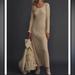 Free People Dresses | Fp Beach Walk About Ribbed Knit Maxi Dress | Color: Cream | Size: M