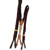 Dooney & Bourke Accessories | Dooney & Bourke Button Tab Suspenders. | Color: Blue/Brown/Gold/Red | Size: Os