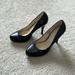 Nine West Shoes | Black Nine West Leather Pumps/Heels - Size 7 | Color: Black | Size: 7