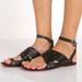 Free People Shoes | Freepeople Black Belize Strappy Gladiator Sandal Size 38 | Color: Black | Size: 38