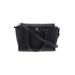 Vince Camuto Leather Satchel: Black Solid Bags