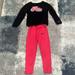 Nike Matching Sets | Nike Girls Outfit Size 6x | Color: Black/Pink | Size: 6xg