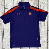 Nike Shirts | Clemson University Tigers Ncaa College Polo Golf Niek Dri - Fit Shirt | Color: Purple | Size: M