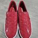 Michael Kors Shoes | Michael Kors Mk Red Leather Slip On Sneakers New | Color: Red | Size: 7.5