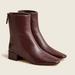 J. Crew Shoes | Nwt J Crew Roxie Leather Rich Hickory Back Zip Boots Women’s Sz 7 | Color: Brown | Size: 7